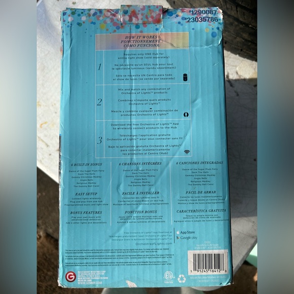 Orchestral of lights, Light show Box with Speaker, 
S peaker Maximum Output Powe - Picture 5 of 5